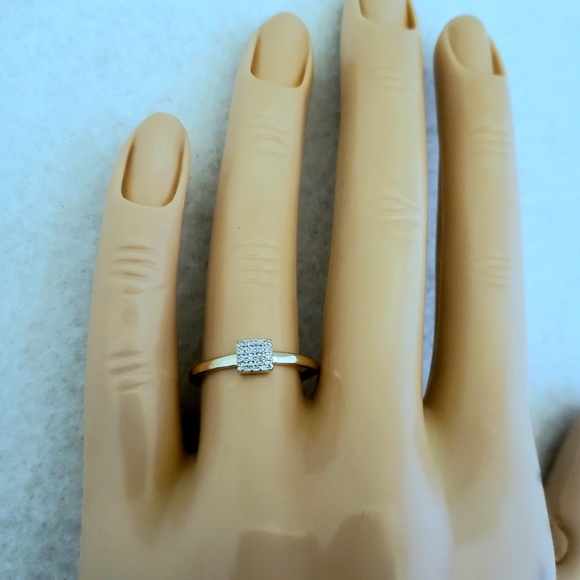 Delicate 14k Rose Gold & Diamonds Ring - Picture 7 of 7